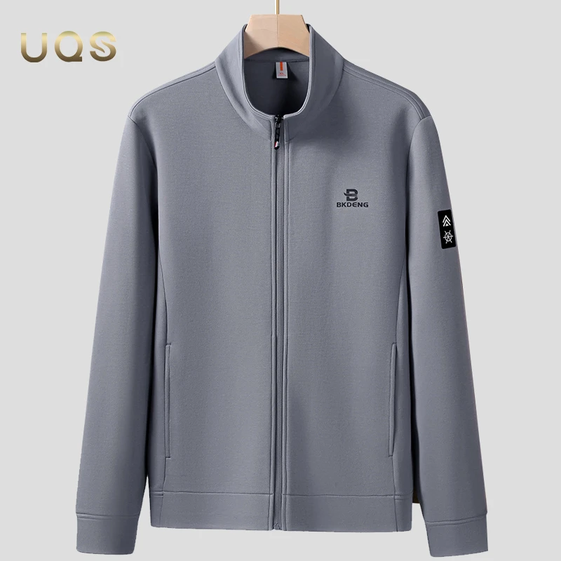 春秋新款立领男士夹克外套大码常规长袖拉链卫衣日常运动百搭基础