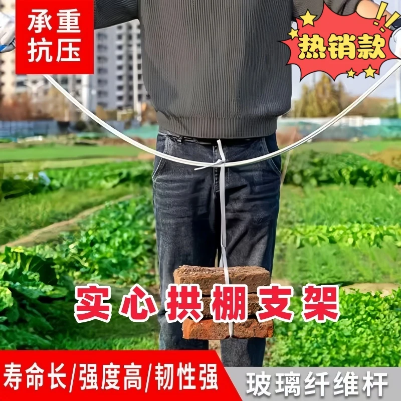 玻璃纤维杆植物攀爬架拱棚支架豆角架杆黄瓜支架秧苗支架爬藤支架