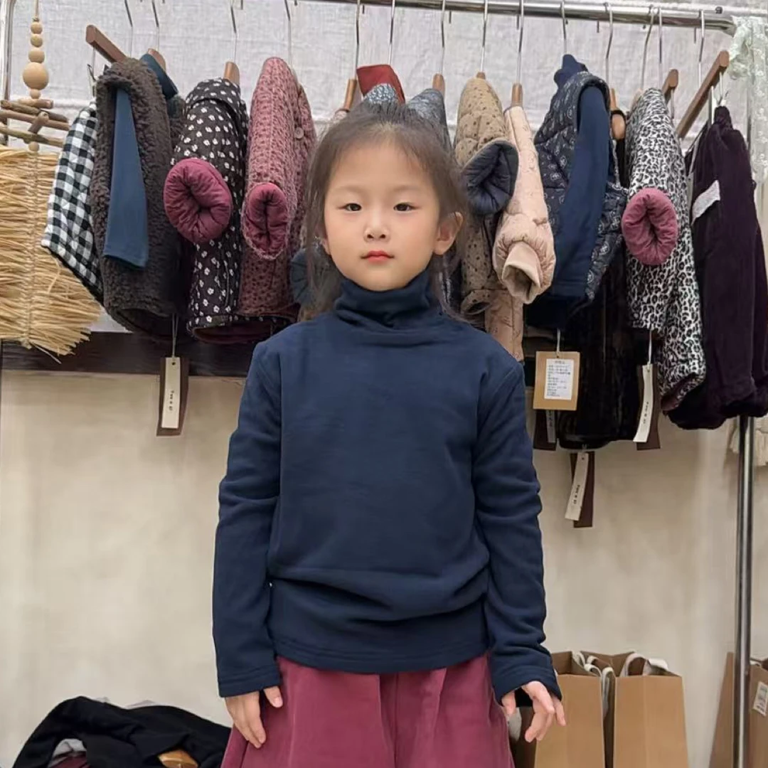 【㕛喜】241811日韩系童装儿童民族森系宽松慵懒风打底衫中性童