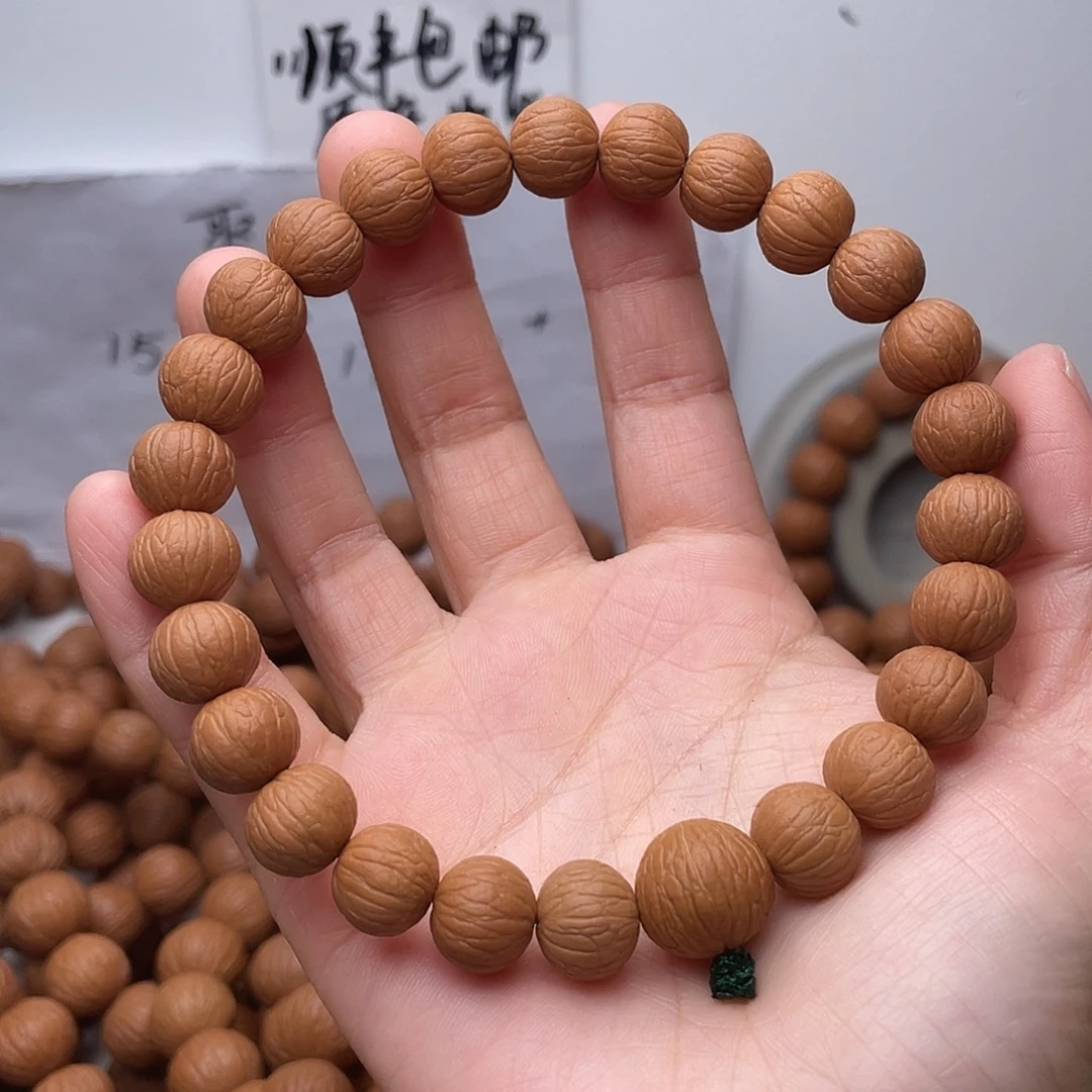 你***美手串猴头核桃精品风羽手持