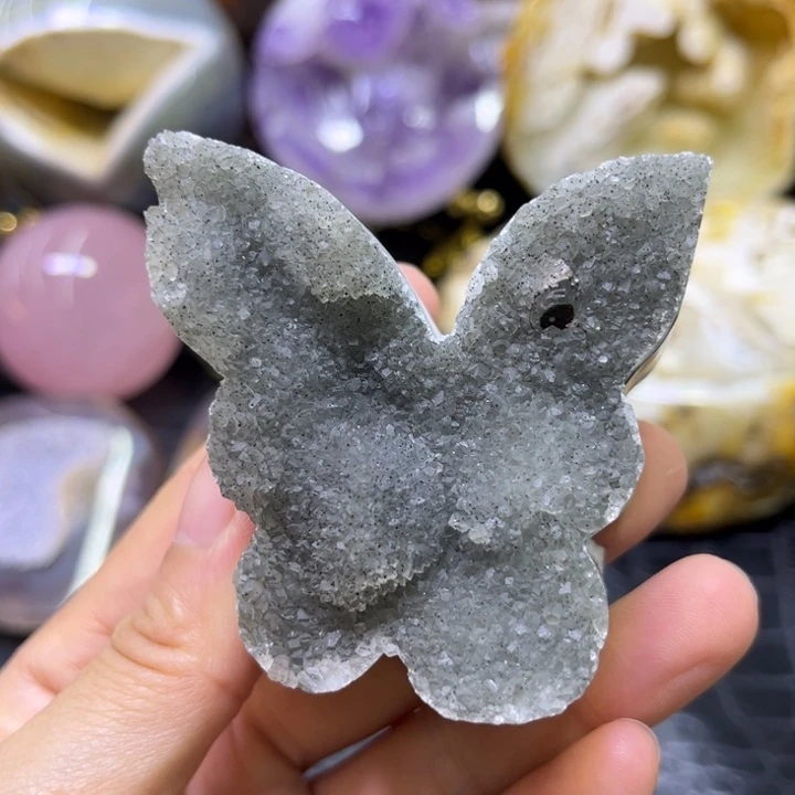 未镶嵌发饰水晶绿晶蝴蝶