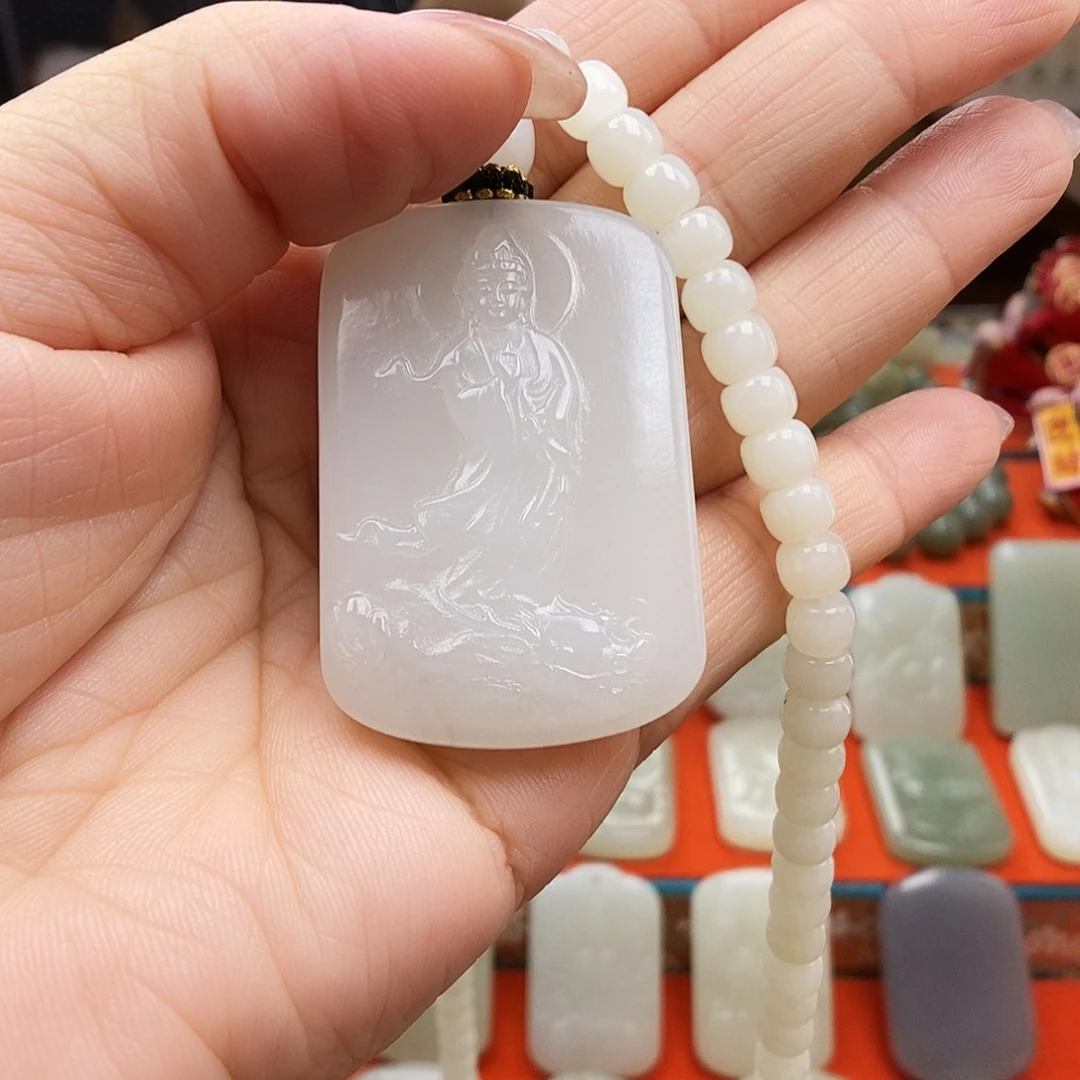 颈饰未镶嵌和田玉安****9