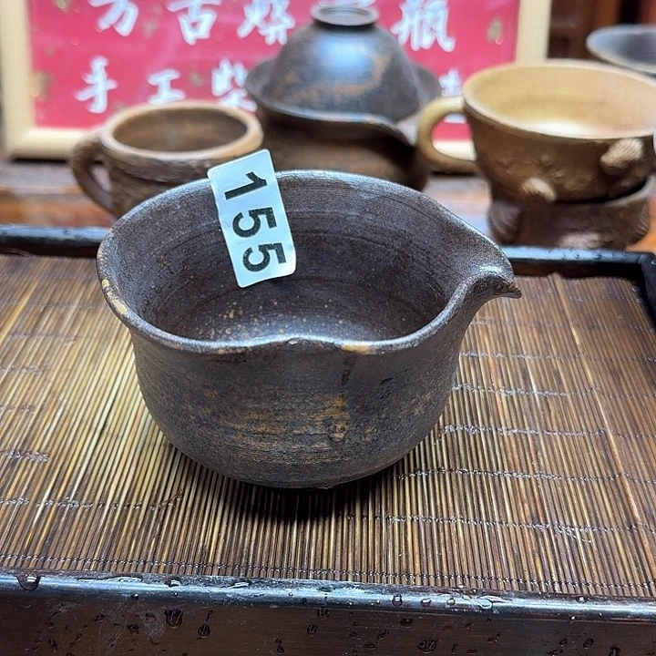 纯手工制作粗陶茶具