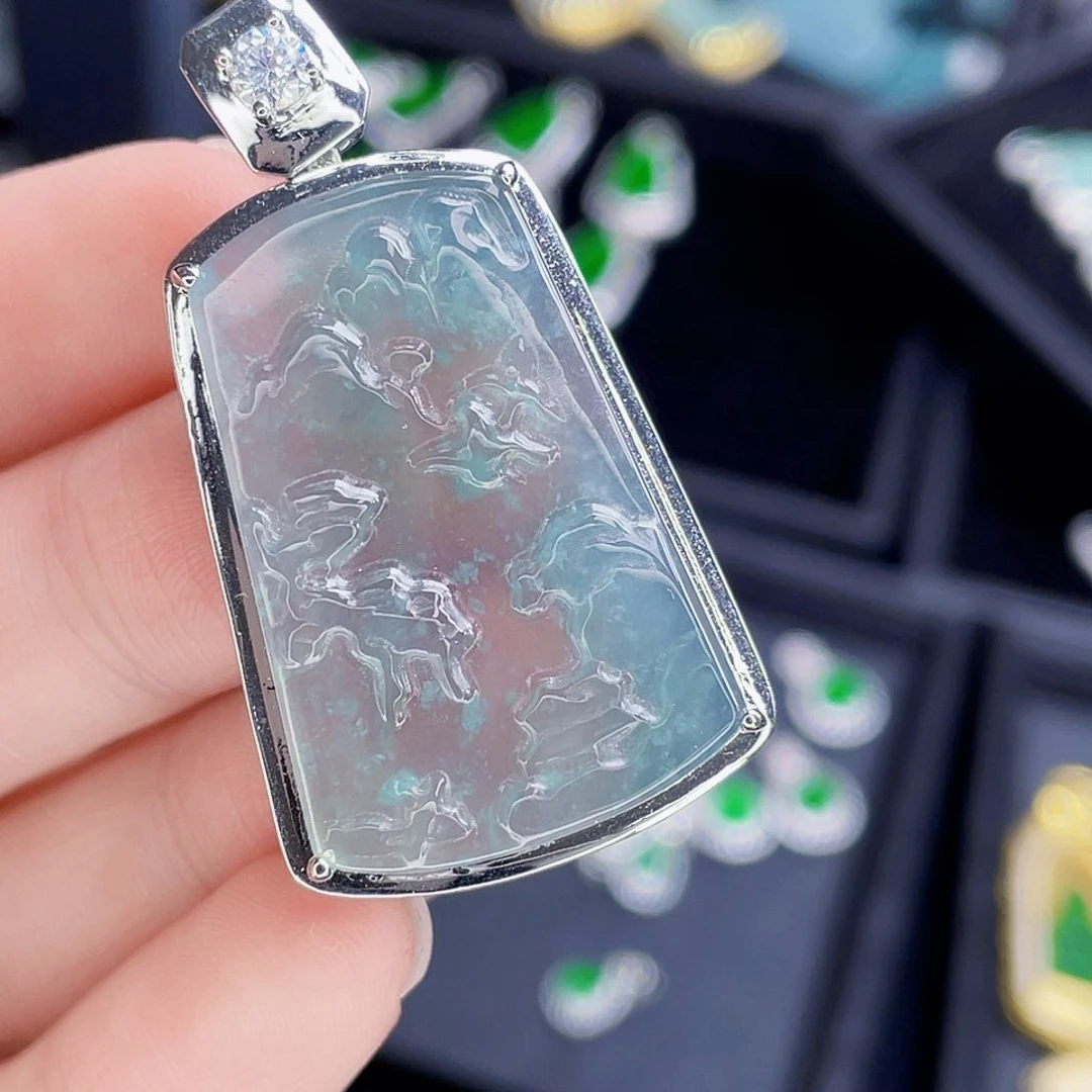 翡翠未镶嵌吊坠(不含链)