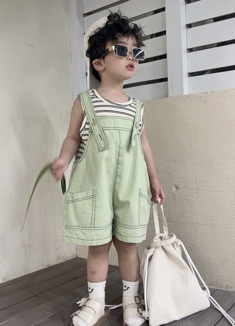 【棉逗熊品牌】2025男童韩版夏季休闲中大童百搭背心-15231