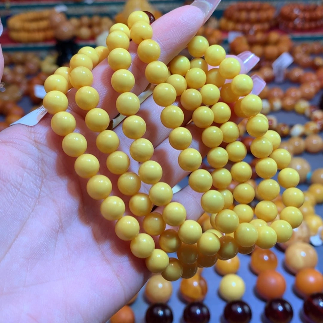 【闪购商品】未镶嵌琥珀手链蜜蜡