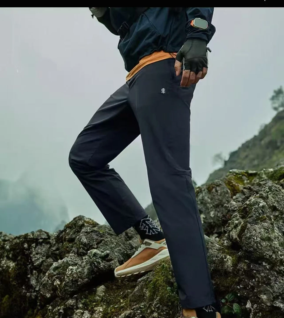 25年男士【 KL 】工装裤登山休闲裤薄款中腰防风软壳裤长裤透气弹力