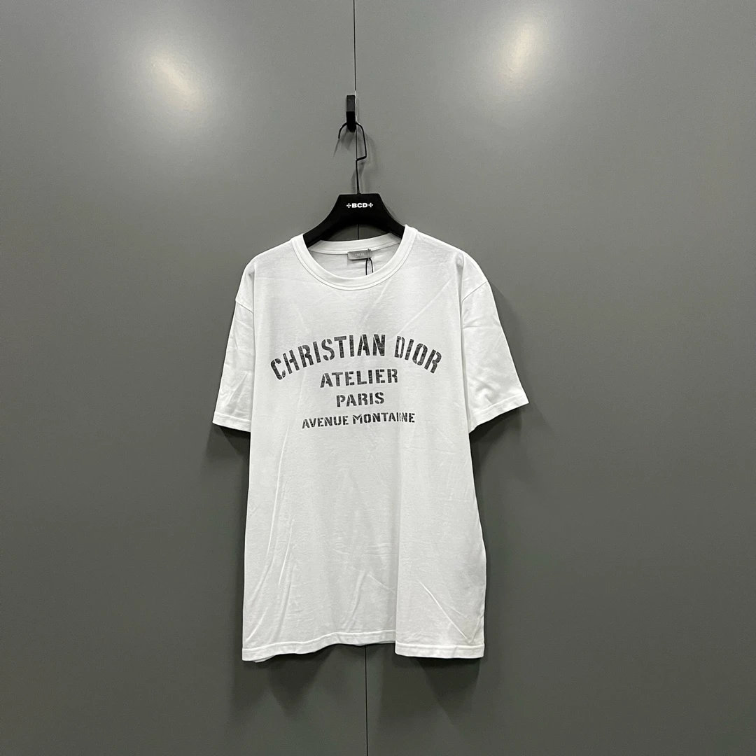 99新 DIOR/迪奥 q213白色印花logo短袖