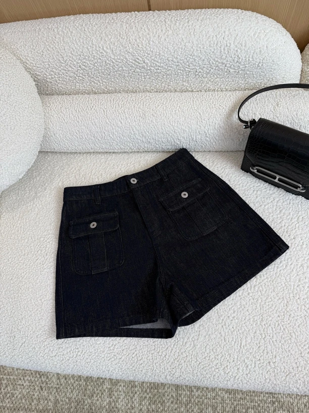 LIU SINYA｜【工装牛仔裤】原色直筒牛仔显瘦短裤