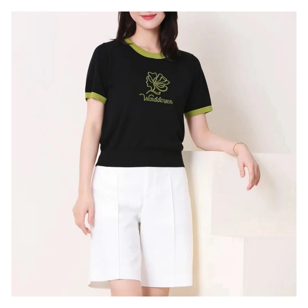 蒂薇娅高品质天丝上衣时尚减龄款天丝上衣26526