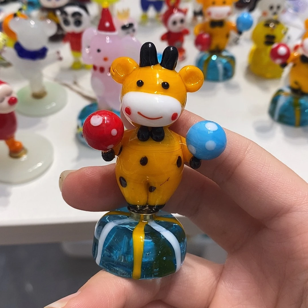 琉璃手工艺品旋转小鹿