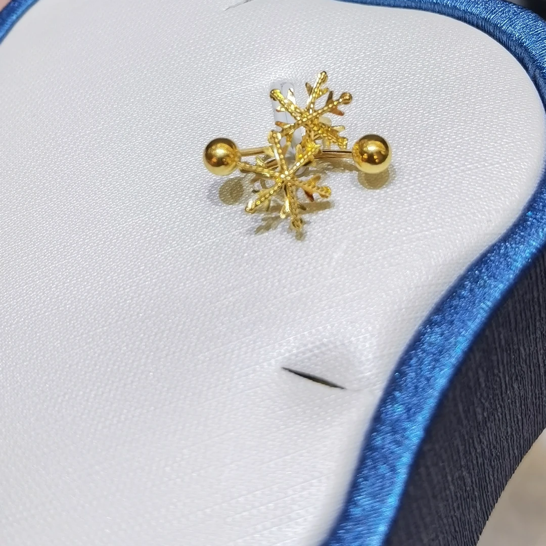 【夏夏专享】足金999 U型小雪花 GP 1.52 攒金有道