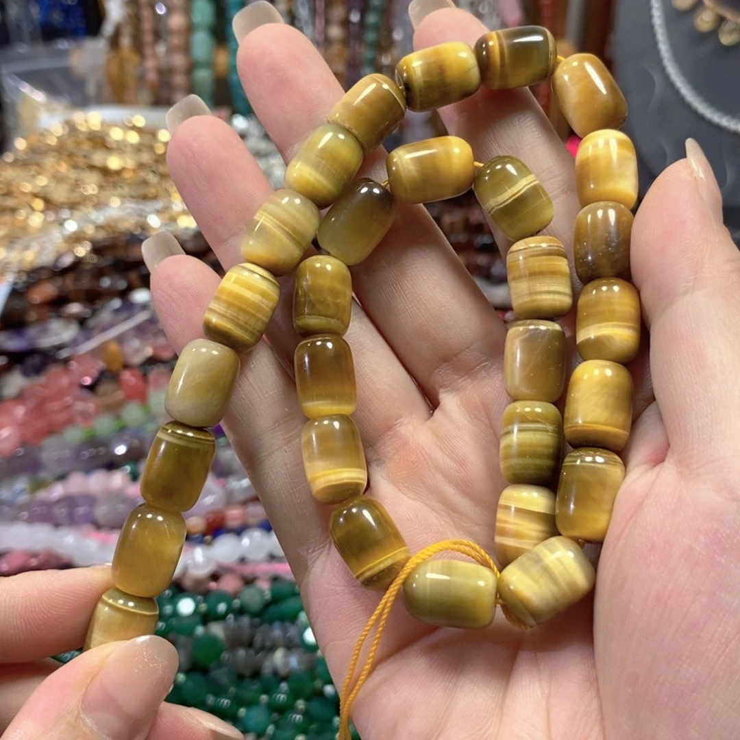 玛瑙/玉髓合金珠宝半成品金虎桶一条卡10*13mm