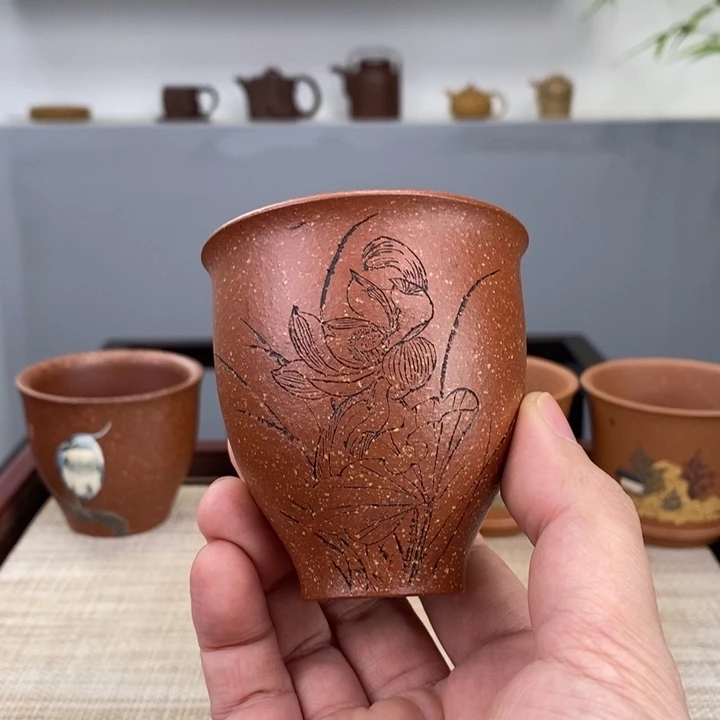 紫砂茶杯宜兴紫砂紫砂杯