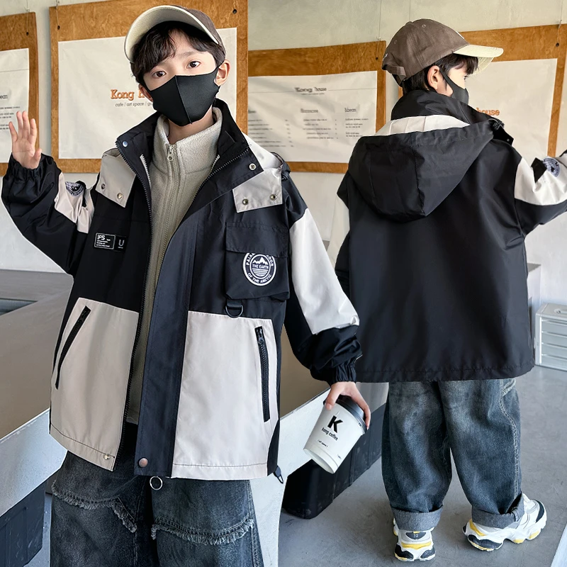 儿童装冲锋衣秋冬季6-12岁男童可拆卸三合一两件套男孩防风保暖潮