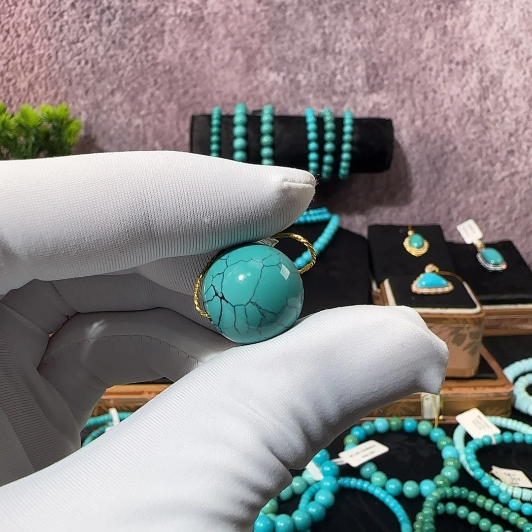 绿松石未镶嵌单珠16mm➕多样性发一