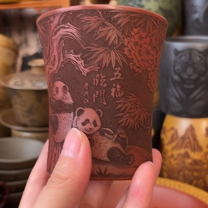 茶杯紫砂宜兴紫砂茶杯正品