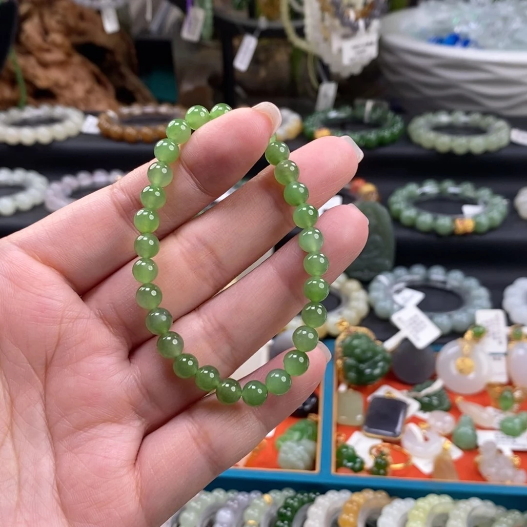 手链未镶嵌和田玉碧玉