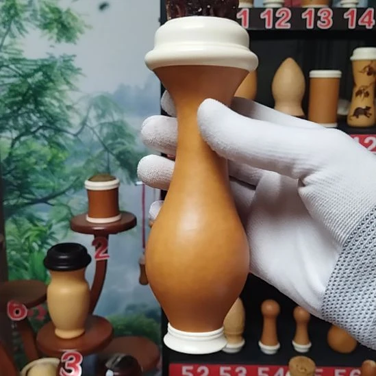 富***贵本长倒载竹蛉葫芦密胺螺丝口树脂蒙心送簧