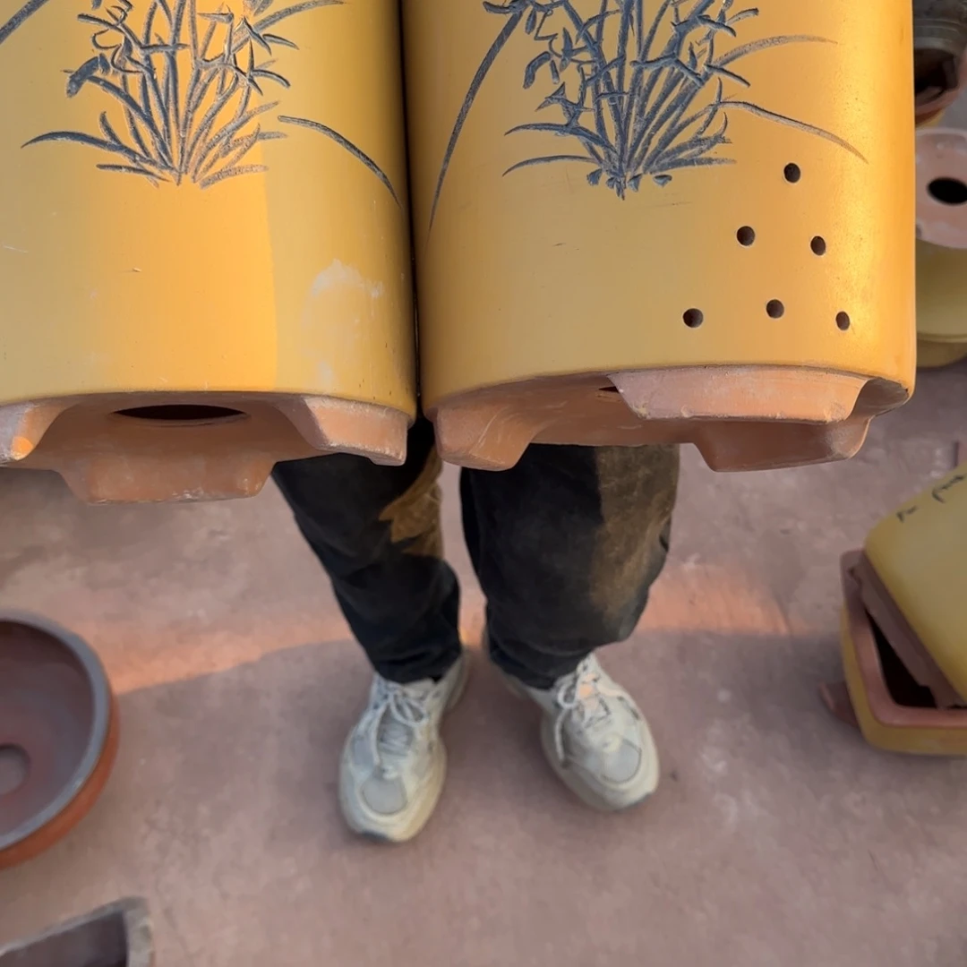 紫砂花盆口径17.22口径