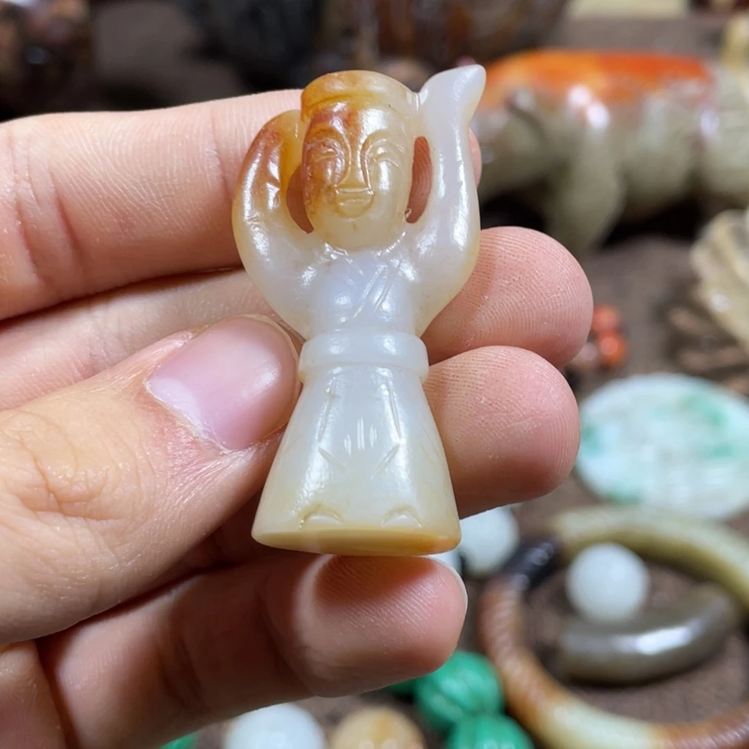 和田玉未镶嵌吊坠(不含链)