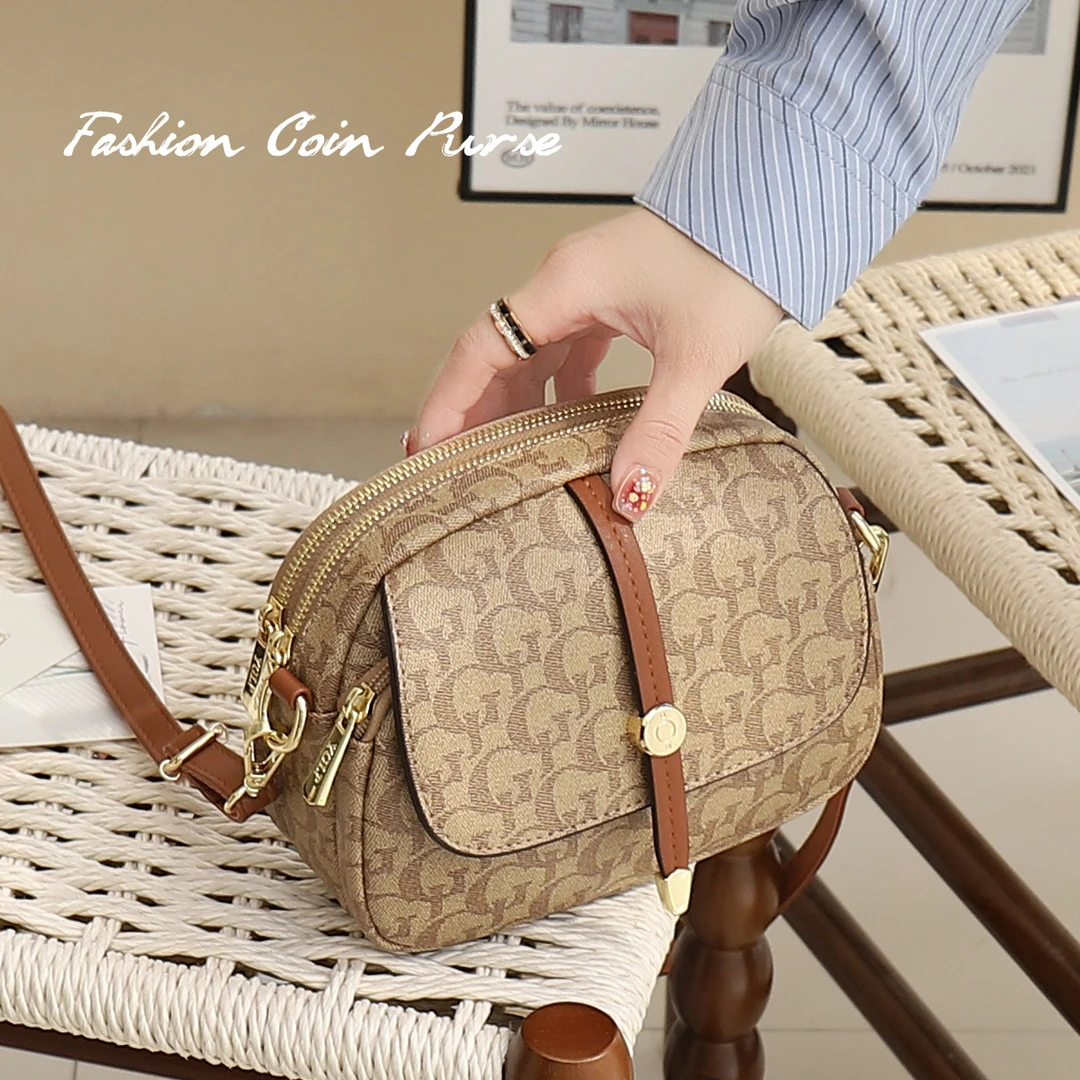 包包女2025新款洋气小包包高级感女包百搭通勤小圆包斜挎单肩包包