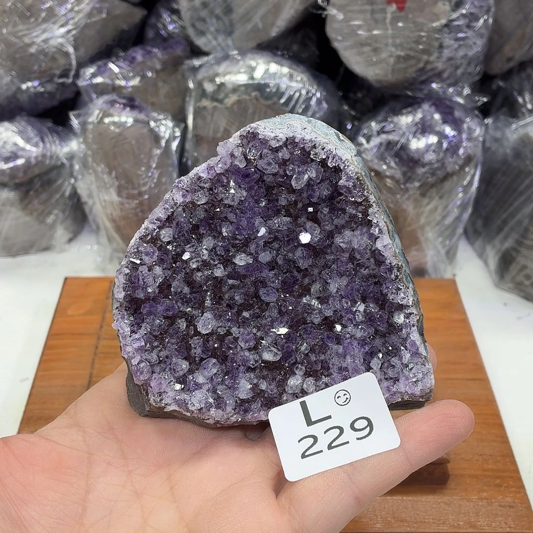 水晶未镶嵌摆件天然紫水晶