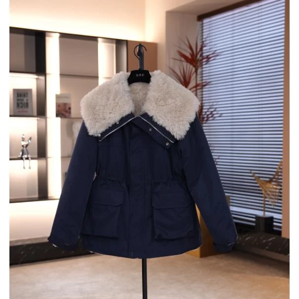 CocoHerben2024冬季新品时尚港风、复古新款加厚派克服外套LY5147