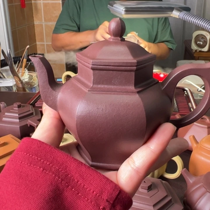 O***K紫砂茶壶紫泥宫灯