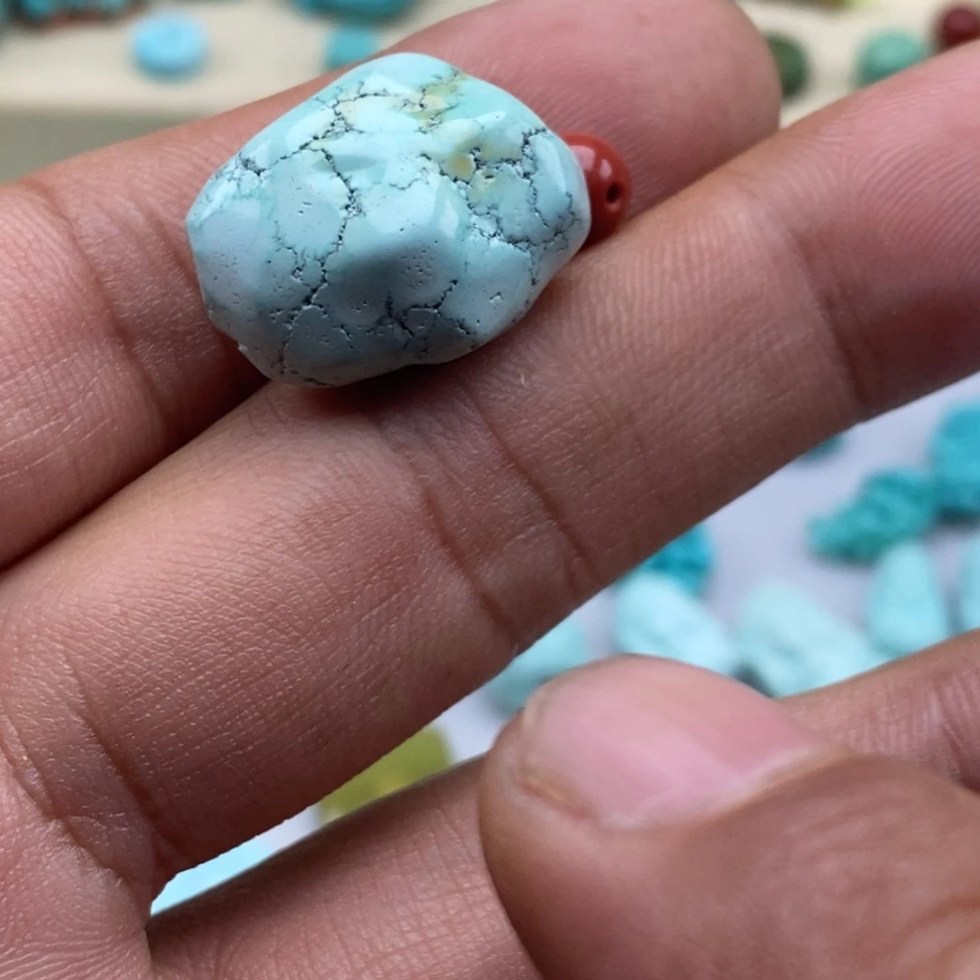 小***白南红玛瑙未镶嵌珠宝半成品