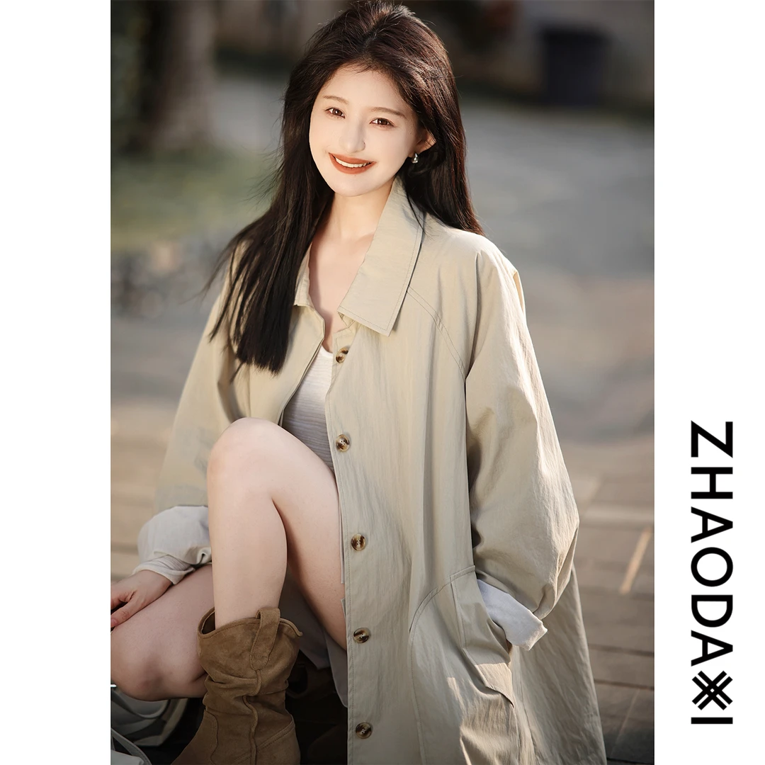 【赵大喜】髙端线“诺丁堡风衣” | 解构式大口袋 中长款