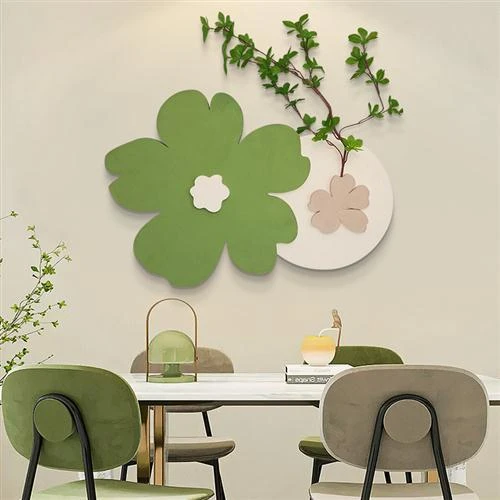 室内装饰画创意花朵砂岩画立体实物绿植挂画客厅卧室高级感墙壁画