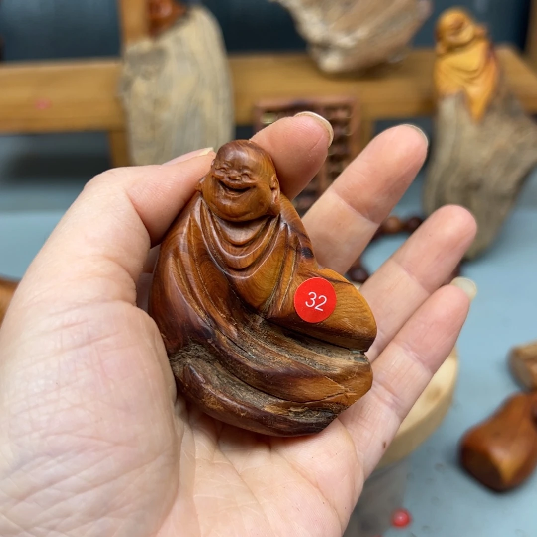 ****道木崖柏木摆件手把件
