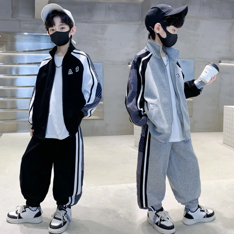 男童春秋套装2025新款中大儿童男孩春秋款运动服帅气时髦洋气童装