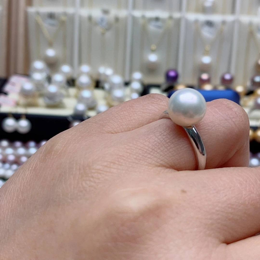 淡水珍珠颈饰银S925镶嵌