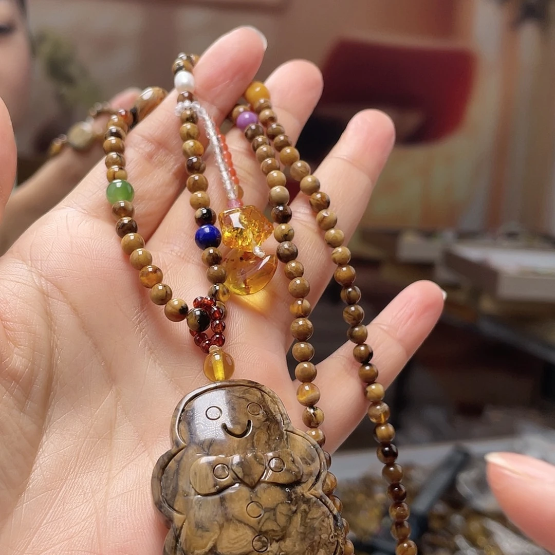 蜜蜡未镶嵌裸石吊坠