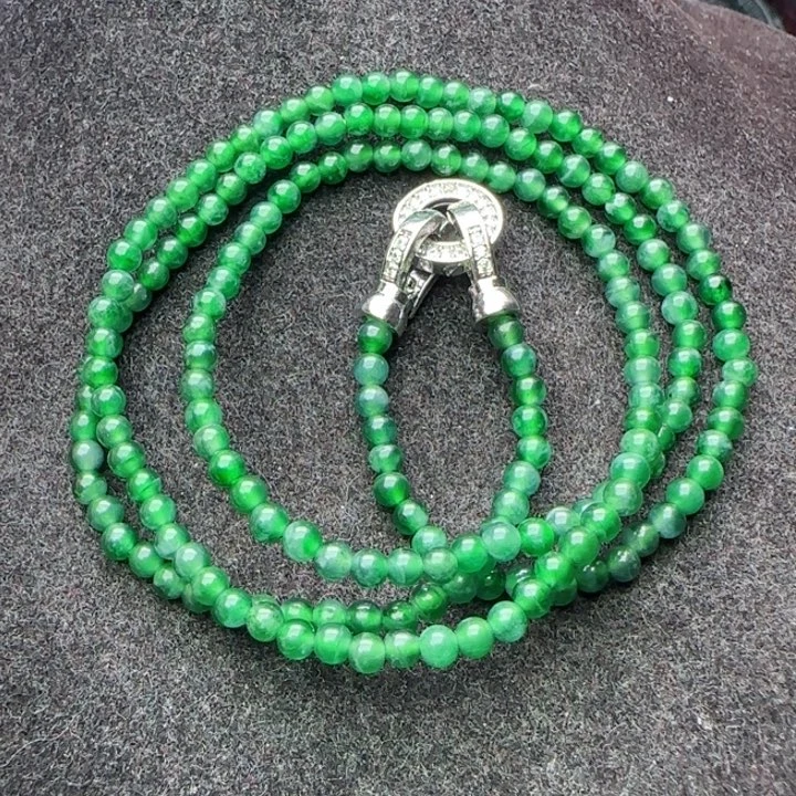 翡翠未镶嵌颈饰天然A货25