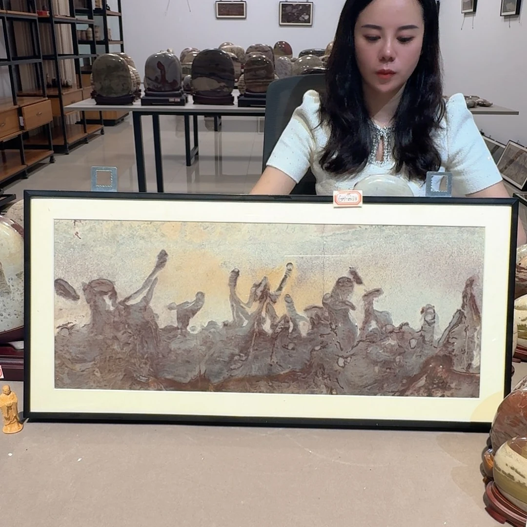 45×21 长江画面石板画