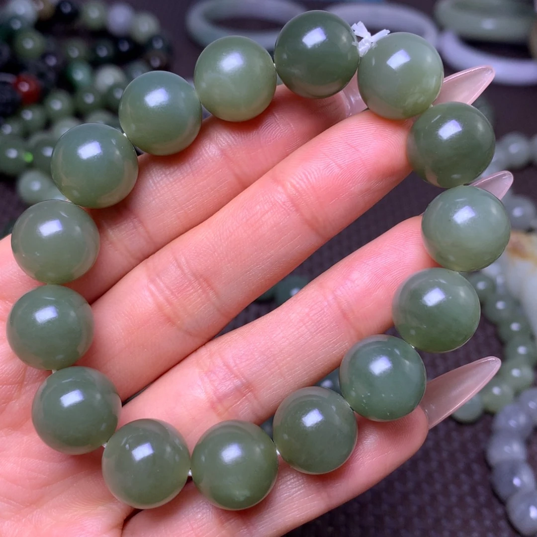 未镶嵌手串和田玉卡14