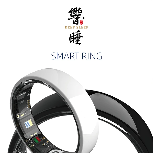 TK8響睡陶瓷智能运动戒指睡眠监控实时计步热量消耗睡眠记录