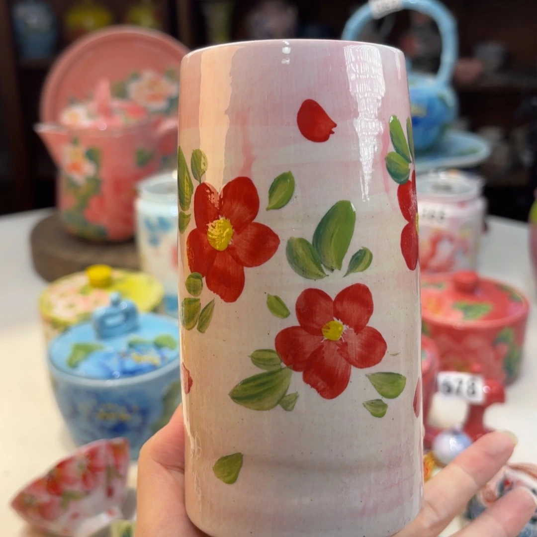 景德镇手绘高温釉下彩陶瓷茶具