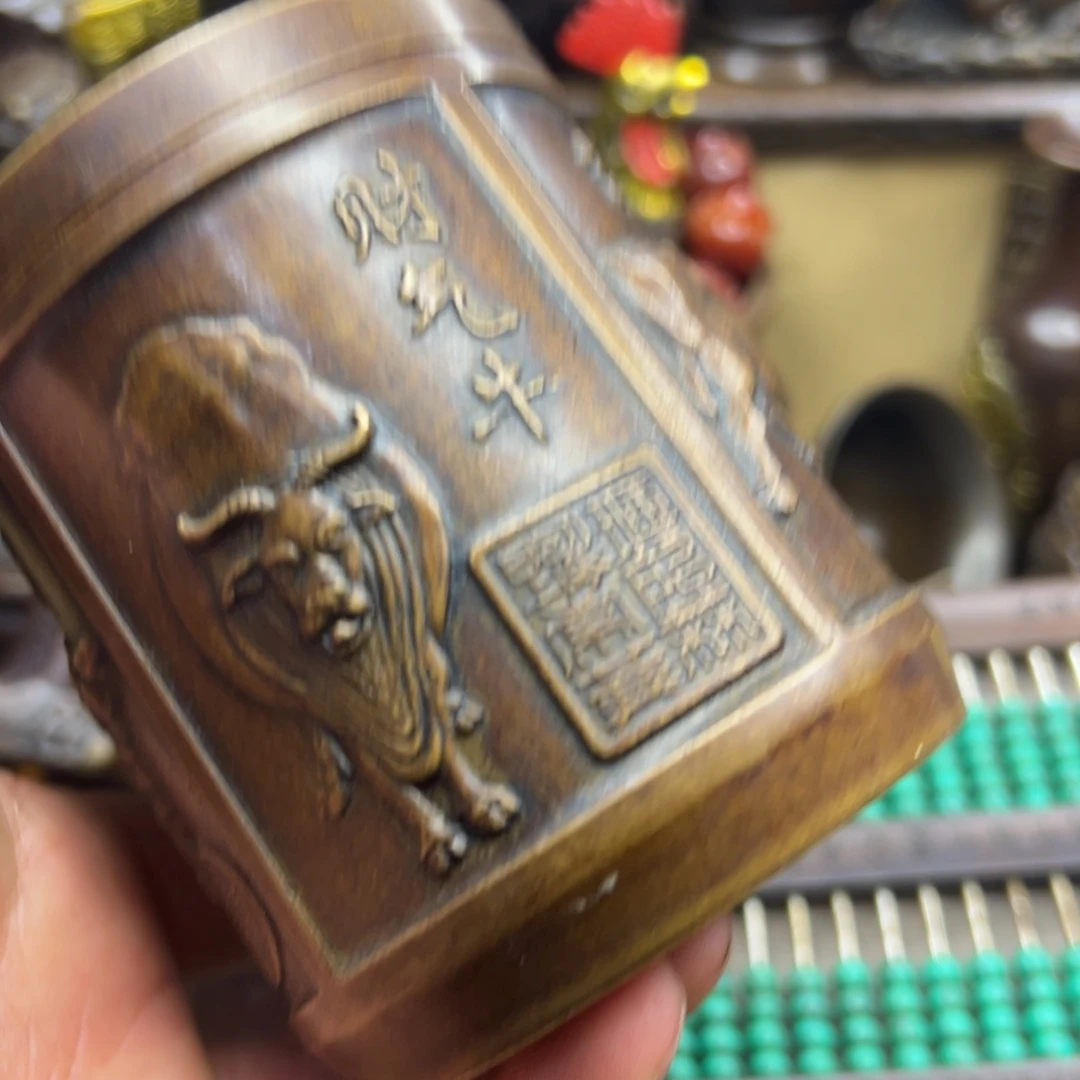 铜摆件欢迎欢迎你