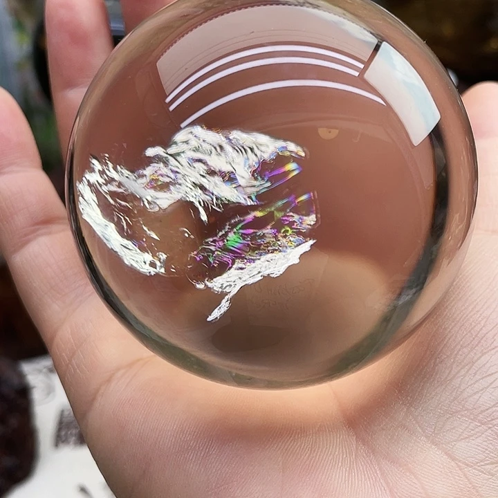 摆件水晶未镶嵌白水晶球7.2cm