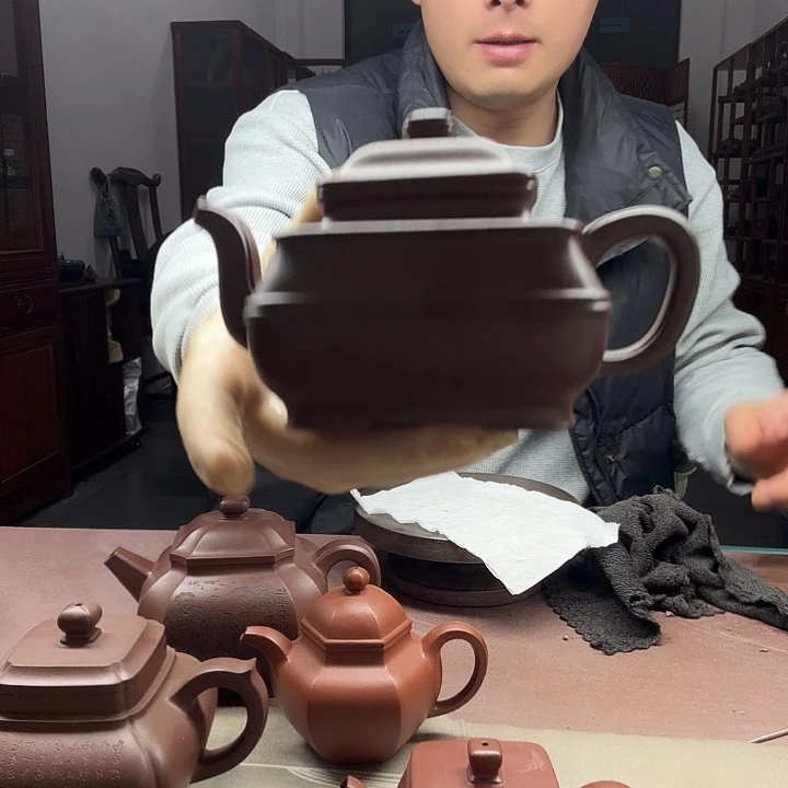 茶壶紫砂紫玉金砂原矿紫砂玉