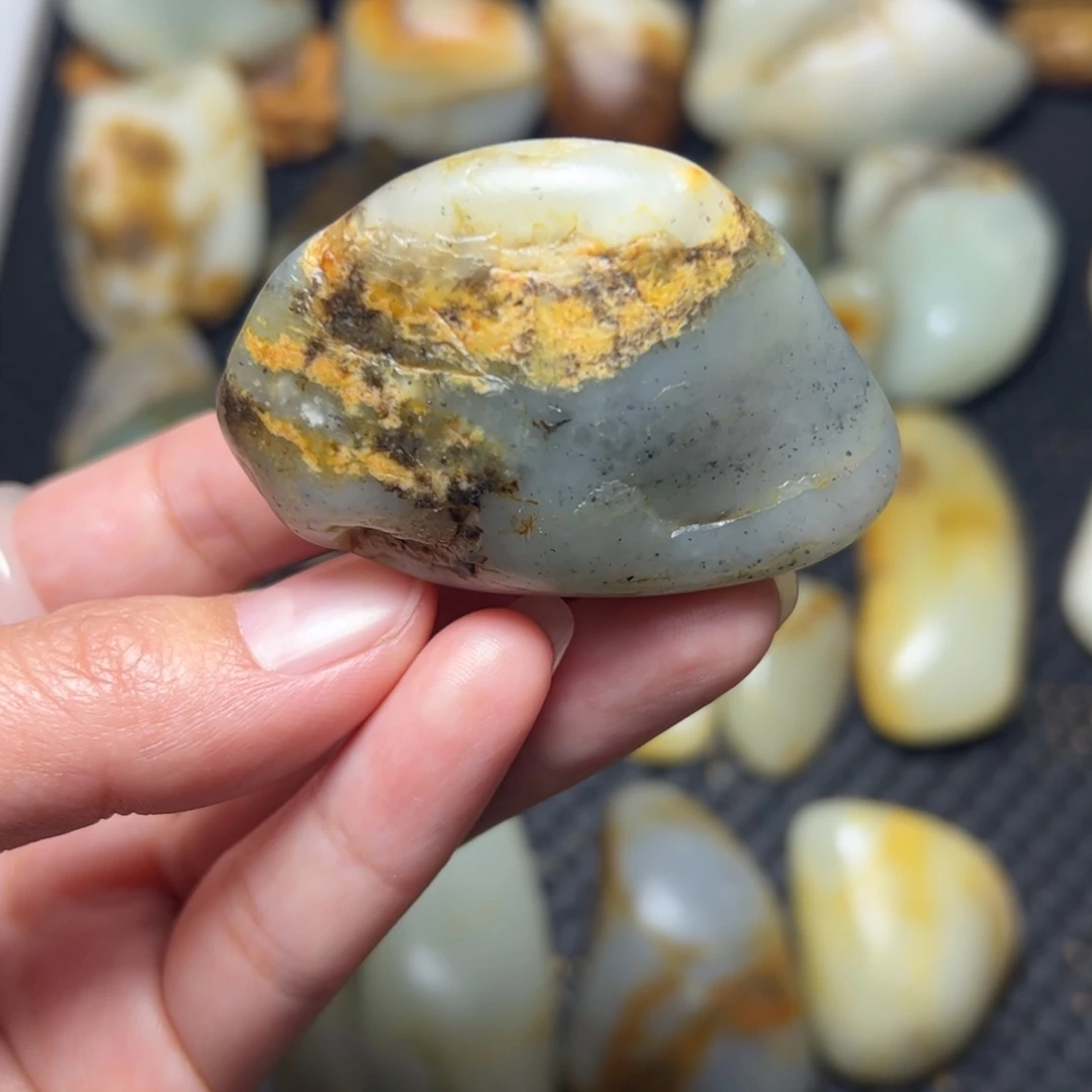 和田玉未镶嵌挂件A45