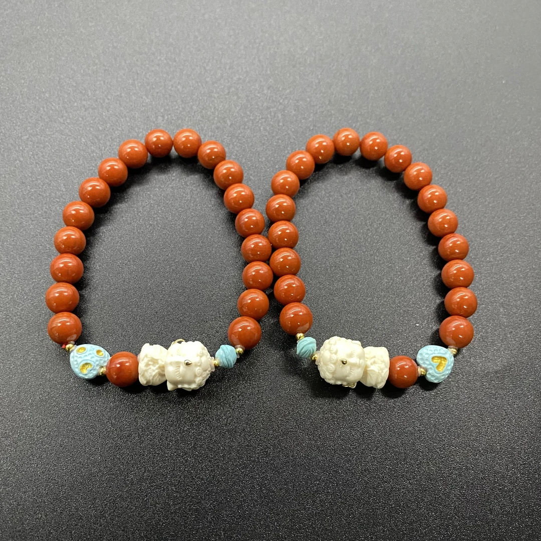 【景旺】【丽丽专属】7mm+猛犸宝宝佛南红手串@多样性发货只发其一件