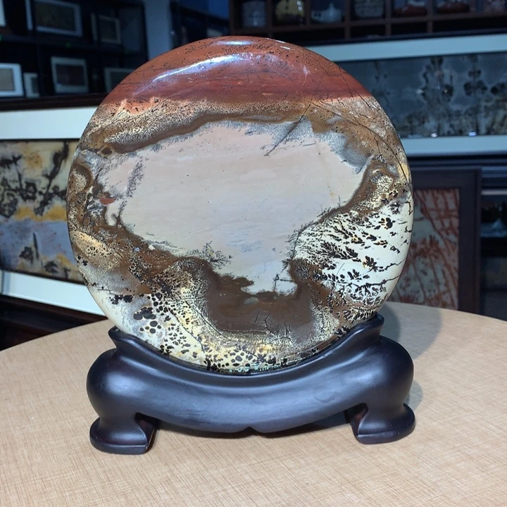 广西国画石摆件，观赏收藏