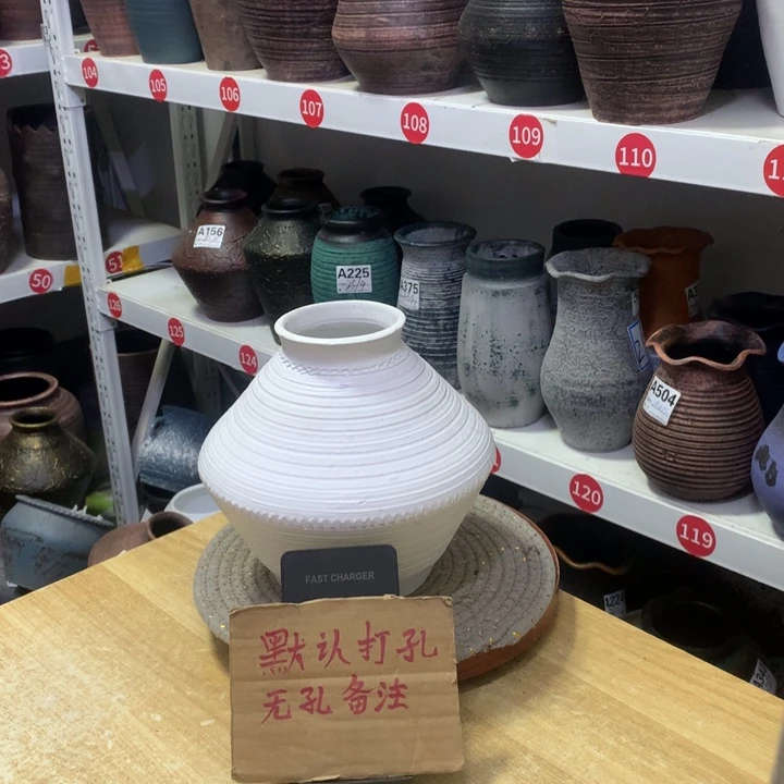 【闪购商品】红陶粗糙盆默认打孔高20口8.5