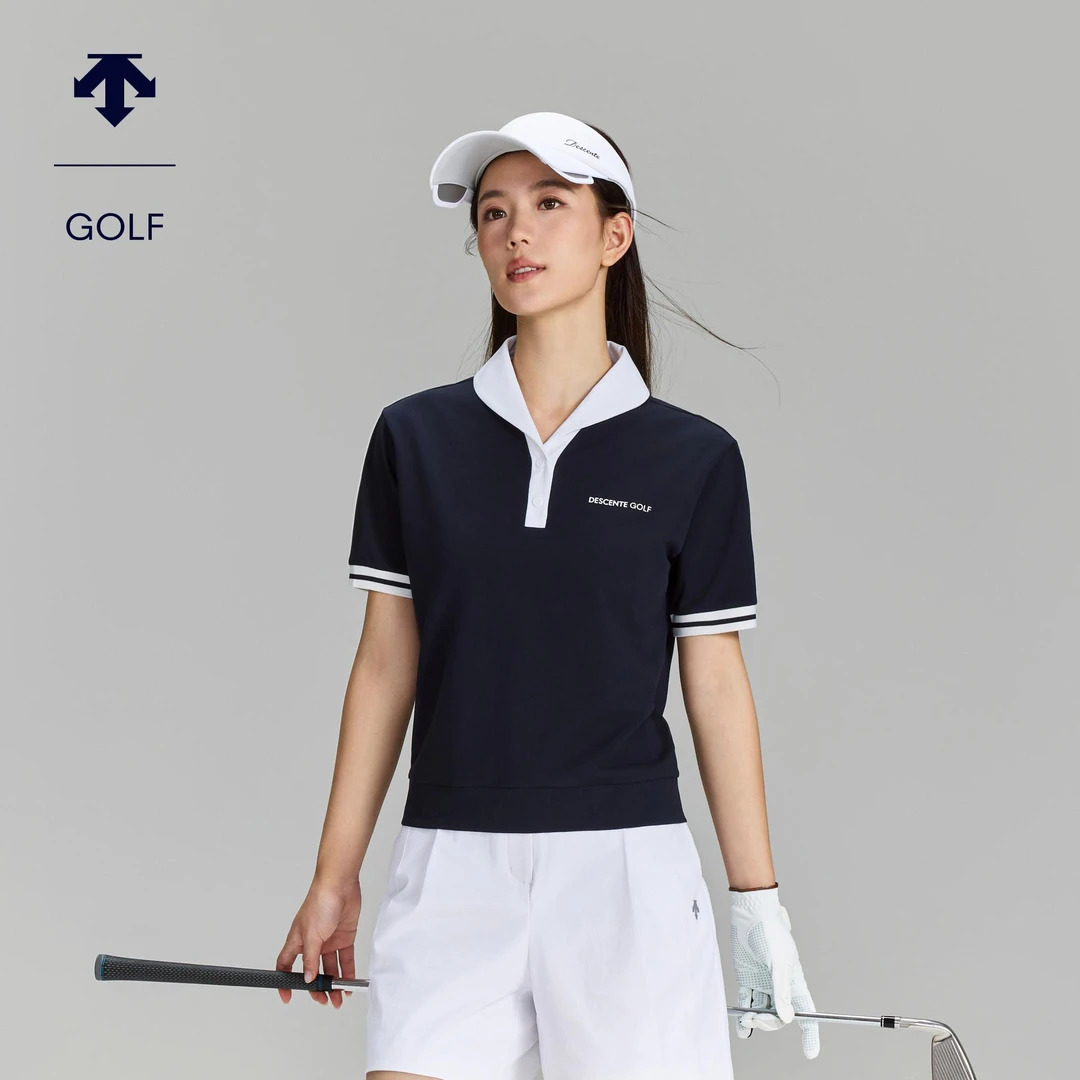 DESCENTEGOLF迪桑特高尔夫女S-CORE透气夏季短袖POLO衫G633WSTS61