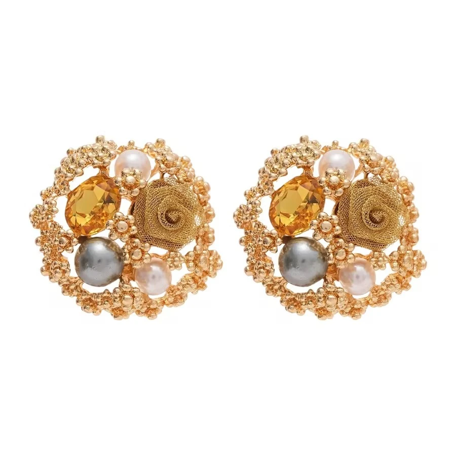 铜合金树脂耳饰 铜合金CEGANA彩色耳饰